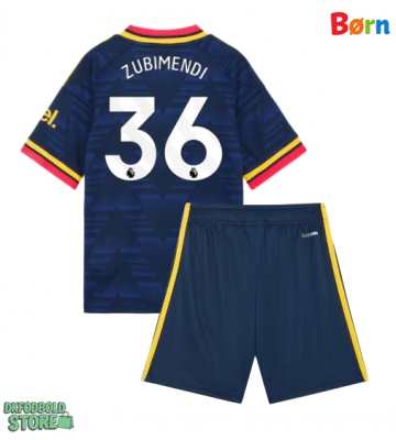 Arsenal Martin Zubimendi #36 Replika Babytøj Udebanesæt Børn 2026-27 Kortærmet (+ Korte bukser)